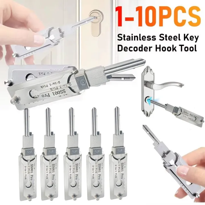 Diy Lock Decoder Lockpicking Lock Decoder O-ring Pickup Kit Pick Locksmith Tools Key ...
