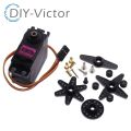 1Pcs MG995 MG996R Metal Gear Servmotor 180 360 Hoge Snelheid Analoge Servo Motor Voor Model Vliegtuig Rc Auto boot Arduino. 