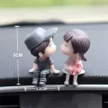 Car Accessories Cute Cartoon Couples Action Figure Figurines Balloon Ornament Auto Interior Dashboard for Girls Gifts. 