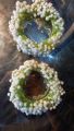 Artificial Babybreath Flower Hair Bun Gajra Crown - Wedding & Party Accessory. 