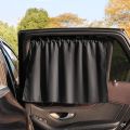 Black Suction Cup Curtain UV Protection Universal Side Window Car Window Sunshade Cover for Kid Baby Children Sunshade Summer.
