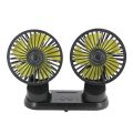 EAFC Mini Car Fan 360 Degree Rotating Cooling Wind Low Noise Summer Car Air Conditioning Cold Fan Ventilation Car Home 5V USB. 
