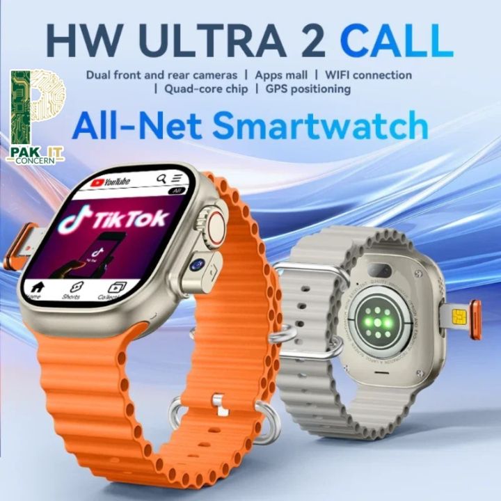 HW Ultra 2 Smartwatch, 5G, 4GB RAM + 64GB ROM, Dual Camera