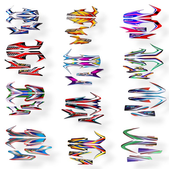 "All Model Tanki stickers Tapa stickers for 125cc Motorcycle/bike sticker (Models 2025 2024 2023 2022 2021 2020 2019 2018 2027 2016 2015 2013 2011 2010 2009 2007 2005) VIP Stickers for 125 Honda Motorcycles waterproof Stickers Shining Fancy Design Sticker