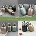 Leakproof Portable Modern Thermal Drinking Bottle MIni Lightweight Stainless Steel Water Bottle for Kids Men Women Home Office School (300ml/10oz, MultiColors.