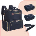 UOZL Nail Polish Organizer Backpack Holds 80 Bottles and a Nail Lamp Supplies with 2 Removable Cases Storage Bag Professional Tr.