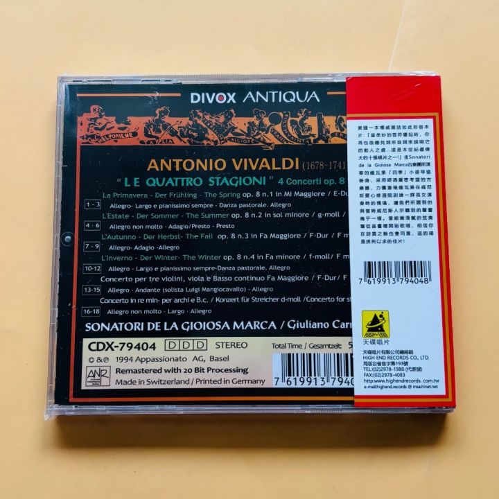 Vivaldi%20The%20Four%20Seasons%20Concertos%20Classical%20Early%20Music%20Audiophile%20CD%20Brand%20New%20Sealed%20In%20Stock%20-%20Image%202