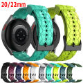 20mm 22mm Silicone Band For Samsung Galaxy Watch 7 6 5 4 Strap Correa For Amazfit Bip 3/GTS4/2e/3/2Mini GTR 2e 3 4 Bip5 Bracelet. 