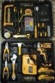 Dewalt and Superstar china lot Cordless drill machine set with full tool kit and hammer includes all drivers and all tools with two batteries. 