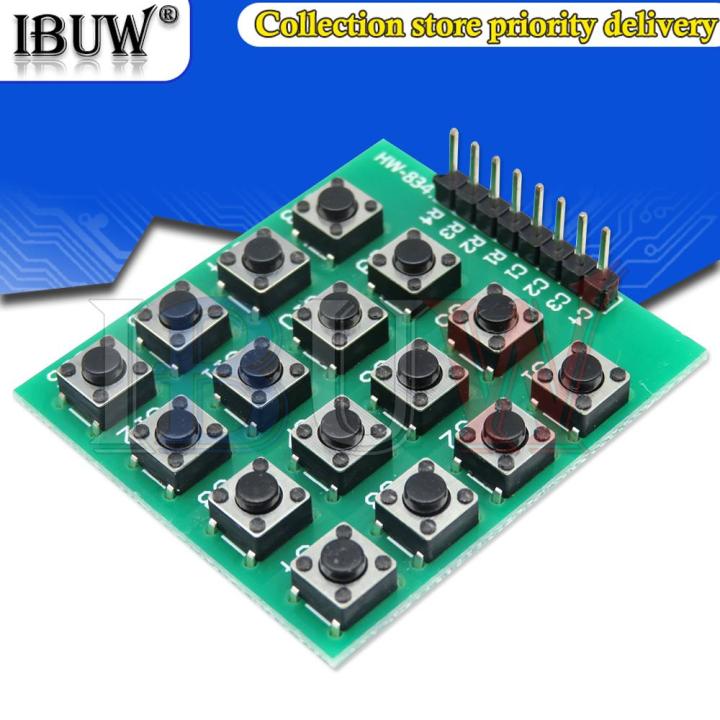5PCS%208pin%204*4%204x4%20Matrix%2016%20Keys%20Button%20Keypad%20Keyboard%20Breadboard%20Module%20MCU%20for%20arduino%20Diy%20Kit%20-%20Image%202