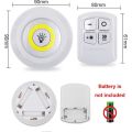 3 Piece Remote Control Tap LED Puck white Lights | Wireless Battery Operated Cabinet Lights with Dimmer & Timer | Easy Install Under Shelf, Kitchen & Closet Lighting. 