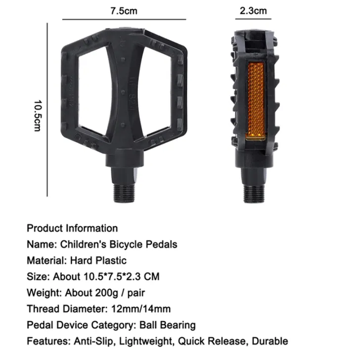 WEST%20BIKING%20Kids%20Bicycle%20Pedals%20Ultralight%20Anti-Slip%20ABS%20Safety%20Warning%20Reflective%20Children%20Cycling%209/16%201/2%20Kids%20Bike%20Pedals%20-%20Image%204