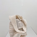 Simple Crochet Tote Bags Fashion Hollow Knitted Women's Bags Casual Female Shoulder Bags Ladies Shopping Top-Handle Bags Handbag.