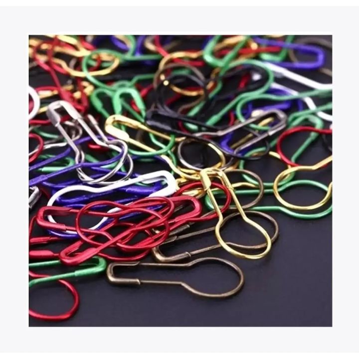 Hijab Pin For Women 100-pcs Multicolor Small Size Metal Coilless Hijab Safety Pins