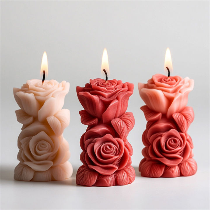 3D%20Rose%20Pillar%20Candle%20Silicone%20Mold%20DIY%20Geometric%20Flower%20Column%20Scented%20Candle%20Plaster%20Ornament%20Mold%20Handmade%20%20Wedding%20Decor%20-%20Image%207