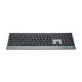 RAPOO E9500G Multi-Media BT 2.4G Wireless Keyboard Ultra-Slim 4.5mm for Laptop Desktop Tablet with 4 Devices Connection. 
