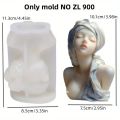 1 x Goddess Silicone Mould for Candles and Resin Crafts - Durable Epoxy Concrete Plaster Casting Moulds. 