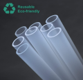6pcs Reusable Plastic Straws for Stanley 40 oz and Simple Modern Replacement Non-Tipping Accessory Cups with Handles. 