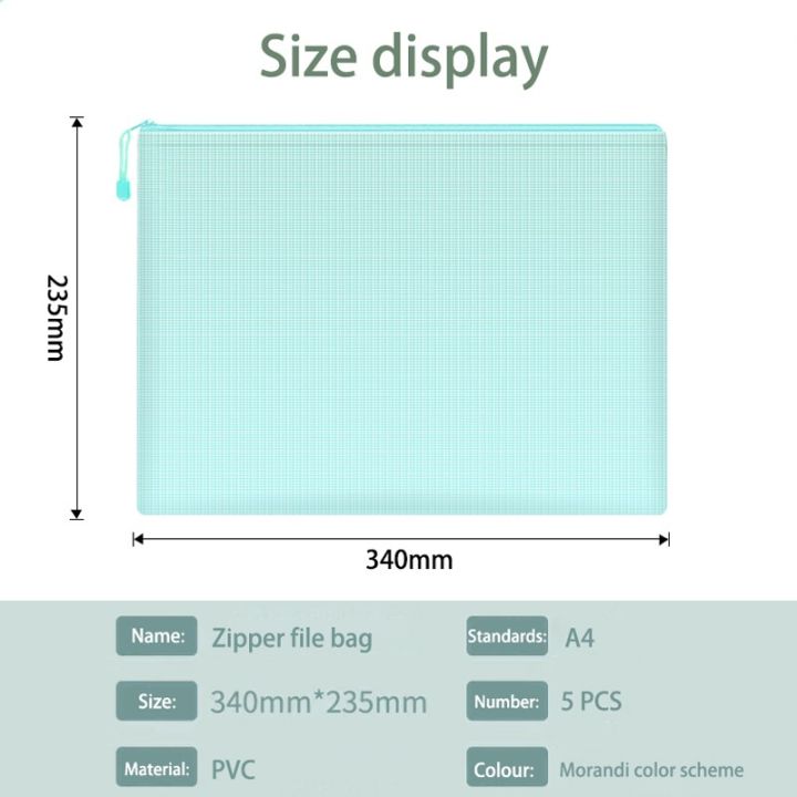 5pcs%20Mesh%20Zipper%20Pouch%20Document%20Bag%20Waterproof%20Zip%20File%20Folders%20A4%20School%20Office%20Supplies%20Pencil%20Case%20Storage%20Bags%20-%20Image%207