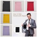 High Quality with Zipper Sew-in Side Hidden Pocket Solid Color Polyester Inside Security Pocket Durable Inside Pockets. 