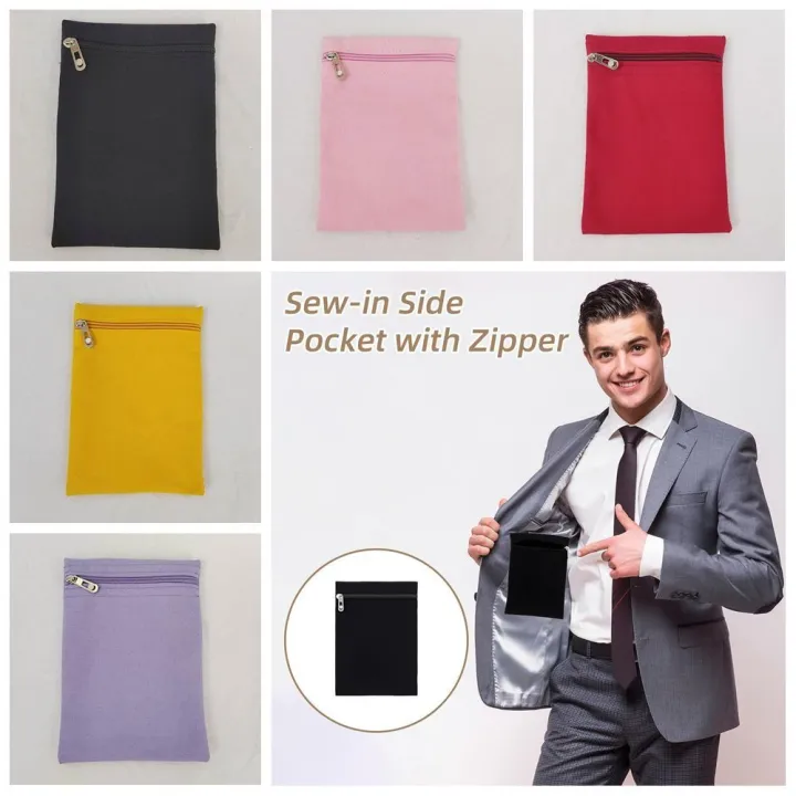 High%20Quality%20with%20Zipper%20Sew-in%20Side%20Hidden%20Pocket%20Solid%20Color%20Polyester%20Inside%20Security%20Pocket%20Durable%20Inside%20Pockets%20-%20Image%204