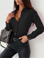 Women Elegant Solid Chiffon Blouse Spring Summer Casual Long Sleeve V Neck Loose Shirt Office Lady Tunics Oversized Tops 2024.