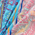 1PC Bohemia Bed Sheet for Double Bed Single/Queen Fitted Bed Sheet with Elastic Band Reactive Printed Mattress Cover 180x200cm. 