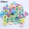 100/300/500 pcs Girls Colorful Elastic Hair Bands Ponytail Hold Hair Tie Rubber Bands Scrunchie Hair Accessories Bands for Girls. 