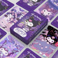 92pcs Sanrio Kuromi Cards Kawaii Kuromi Collectible Card High Definition Collectible Card  Card Double-sided LOMO Card. 