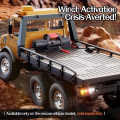 C8823 1/18 Off-road RC Car 2.4G Remote Control Six-Wheel Vehicle Climbing Transport Rescue Crawler Model Toys for Children.