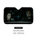 T-Twilight Movie Car Sunshade Curtains Heat-insulating Aluminum FilmReusable Suction Cup Blocks UV Rays Car Sun Visor Protector.