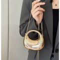 Mini Golden Evening Bag Purses and Handbags Luxury Designer Shoulder Bags Funny Shape Party Wedding Acrylic Shiny Clutch Purse. 