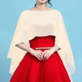 Women's Chiffon Cape Bolero Femme Mariage Chalas Mujer Evening Wedding Bridal Jacket Wraps Accessories Peleryna Cloak Boda Shawl. 