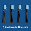 Seago SG-D010 Replacement Brush Heads for SG-575, SG-958, and SG-551 Electric Toothbrush - Soft Bristles, 4-Pack Deep Clean.