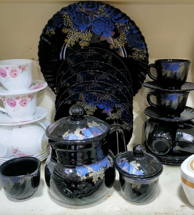 Marble%20Tea%20Set%20Black%20Gemya%2024%20Pcs%20Premium%20Quality%20Imported%206%20Persons%20Serving%20-%20Image%202