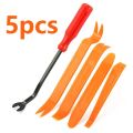 Universal Plastic Trim Removal Tool Kit – 5 Piece Non-Scratch Pry Tools for Car Interior Panel, Door Clips & Dash Disassembly. 