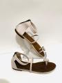 Girls Diamond Cut Flat Shoes with Back Chain - Latest Fashion Trendy Design. 