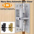 New 3 In 1 Heavy Duty Automatic Door Closer,Spring Hinges,90 Degree Positioning Door Stopper for Commercial/Residential Doors. 