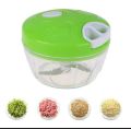 3in1 Handheld Food Processor Mini Turbo Grinder Mincer Dicer, Multifunctional Manual Kitchen Processor 3Blades For Vegetables Fruits Meat and Herbs, Portable Food Chopper Turbo Grinder for Garlic Ginger Nuts and More, Easy Spin Handheld 3Blades Processor. 