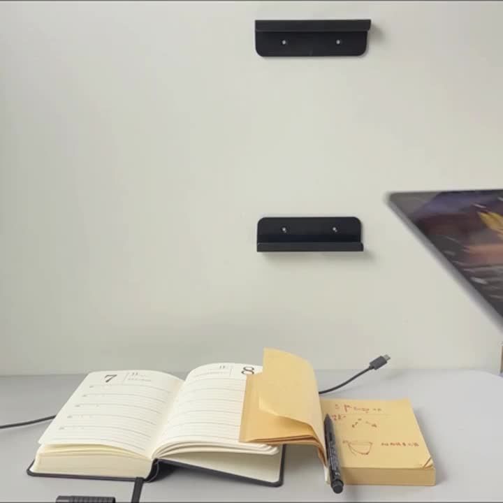 Tablet Wall Mount Holder Universal Tablet Stand Fixed by Adhesive Or Screw For iPad iPhone 16 15 14 Kindle