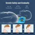 Eva Neck And Shoulder Relaxer, C-Shape Cervical Traction Device, Relax Spine Alignment, Chiropractic Pillow Stretcher Massager. 