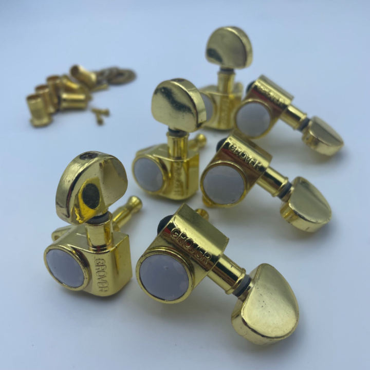 Grove Knobs Electric Guitar Machine Tunning Pegs Gold Hardware Tuner
