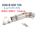 Gsxr 600 750 Motorcycle Exhaust Escape For Suzuki GSXR1000 GSXR  K6 K7 K8 k Exhaust Muffler Silencer Middle Link Pipe. 