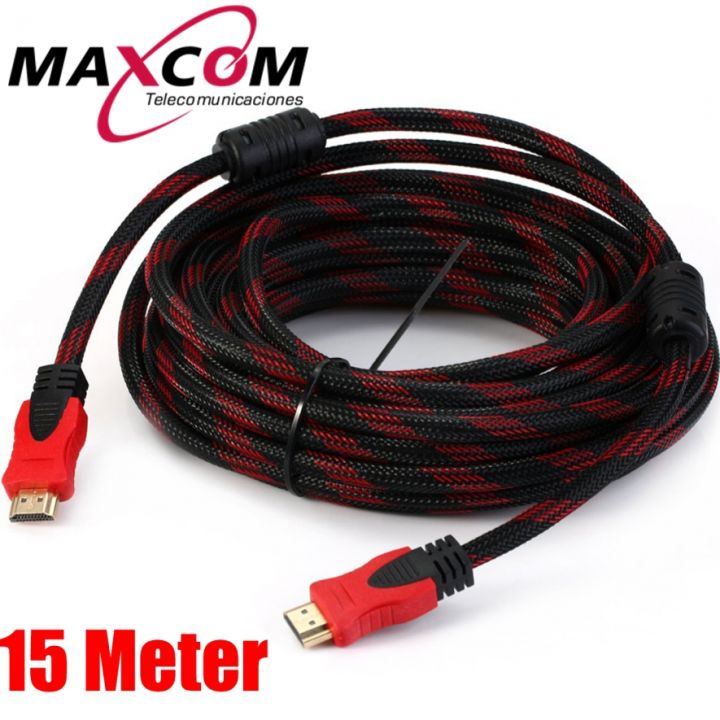 GBullStore Hdmi to Hdmi Video Cable 15 Meters Reinforced Cable for Laptop, Xbox, Playstation, Video 1080P (15 Meters)