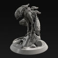55mm 75mm 90mm Alien Mechanical Alien Resin Model Figure Gk Micro Miniature 3d Printed White Model Toy Unassembled Unpainted Kit. 