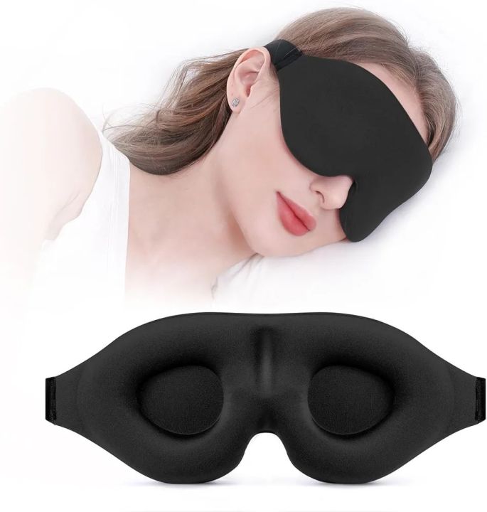 Sleep Mask for Side Sleeper, Complete Light Blocking 3D Sleeping Eye Mask, Soft Breathable Eye Cover for Women Men, Relaxing Zero Pressure Night Blindfold-1pcs