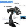 1D 2D QR Handheld Barcode Scanner Reader Bar Reader Portable USB Wireless 2.4G Bluetooth Connect PDF417 DM Code 3 in 1 1.5m Drop. 