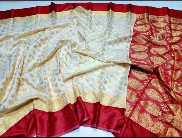 Tangail Soft new silk katan saree without blouse piec