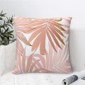 Pink series cushion cover with zipper, cushion cover 18x18 inches, double-sided print, gold feather, swan print, fish scale printing, etc. beautiful home decor.. 