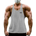 Gym Bodybuilding Stringer Y-back Tank Tops Mens Fitness Sleeveless Cotton Breathable T-Shirt Summer Cool Workout Muscle Vests. 